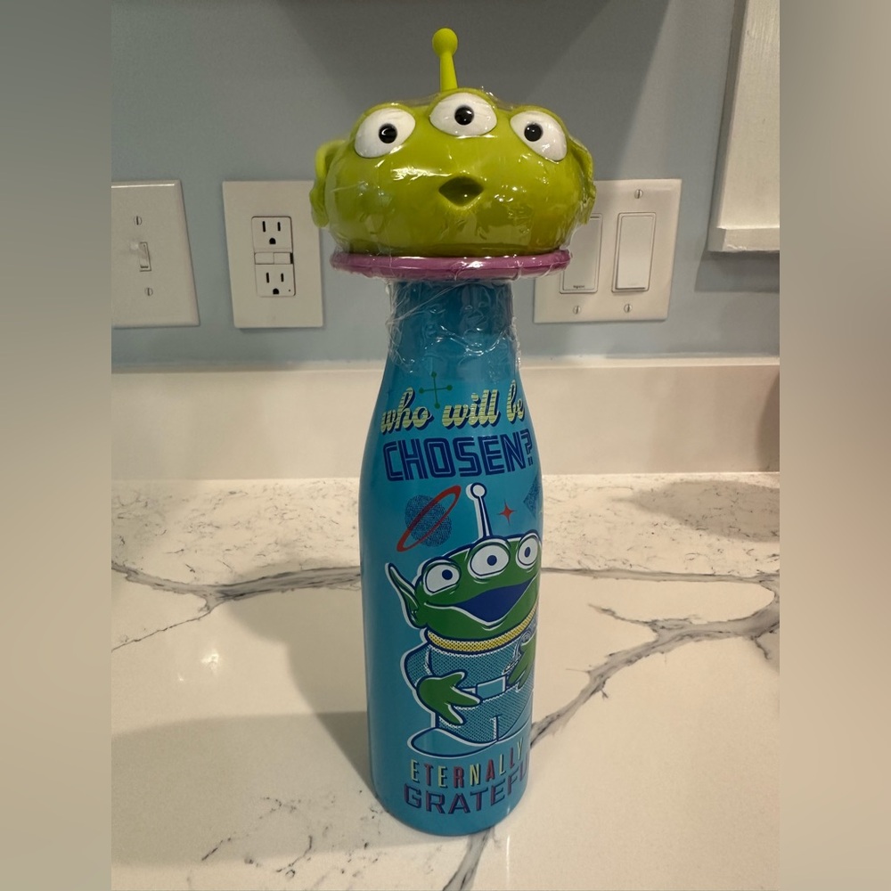 Disney Pixar Toy Story Alien Horde Steel Water Bottle - NWT - Picture 1 of 3